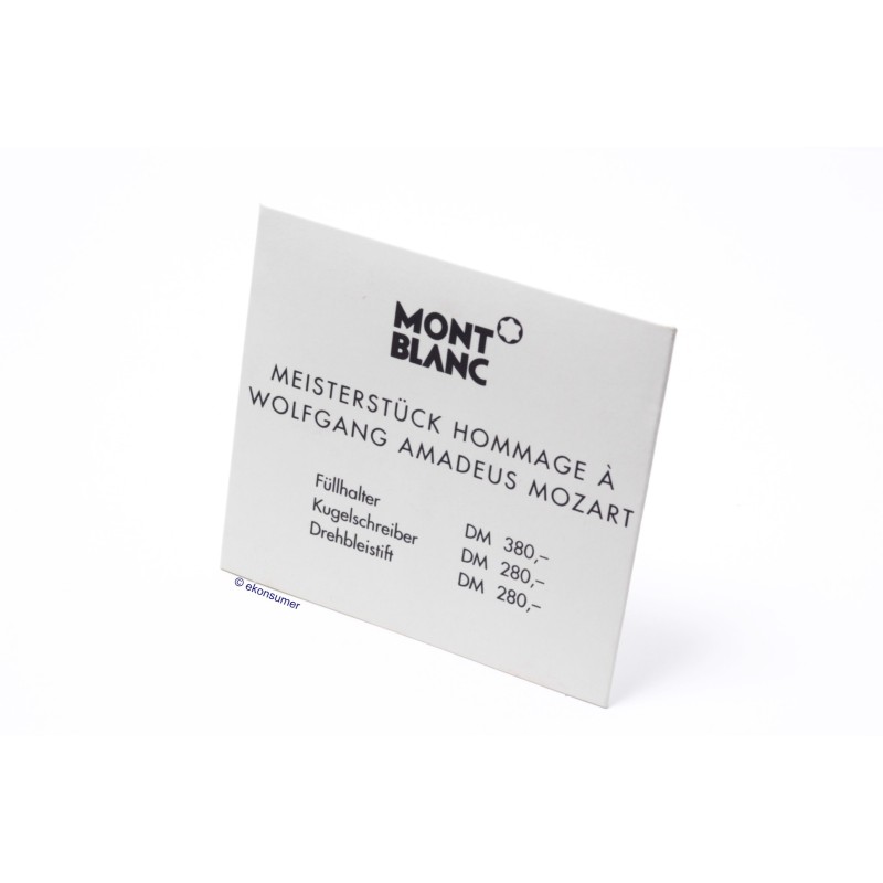 Montblanc Meisterstuck Mozart Display Signs Advertising Fountain Pen