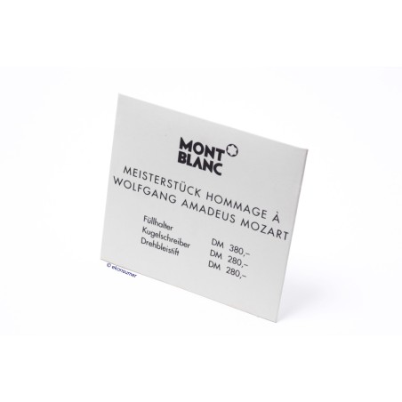Montblanc Meisterstuck Mozart Display Signs Advertising Fountain Pen