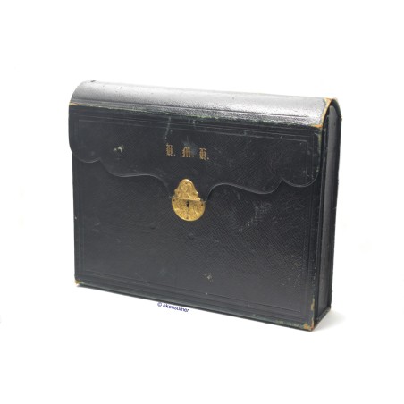 antique office diplomatic suitcase around 1850 leather travel desk sales representative