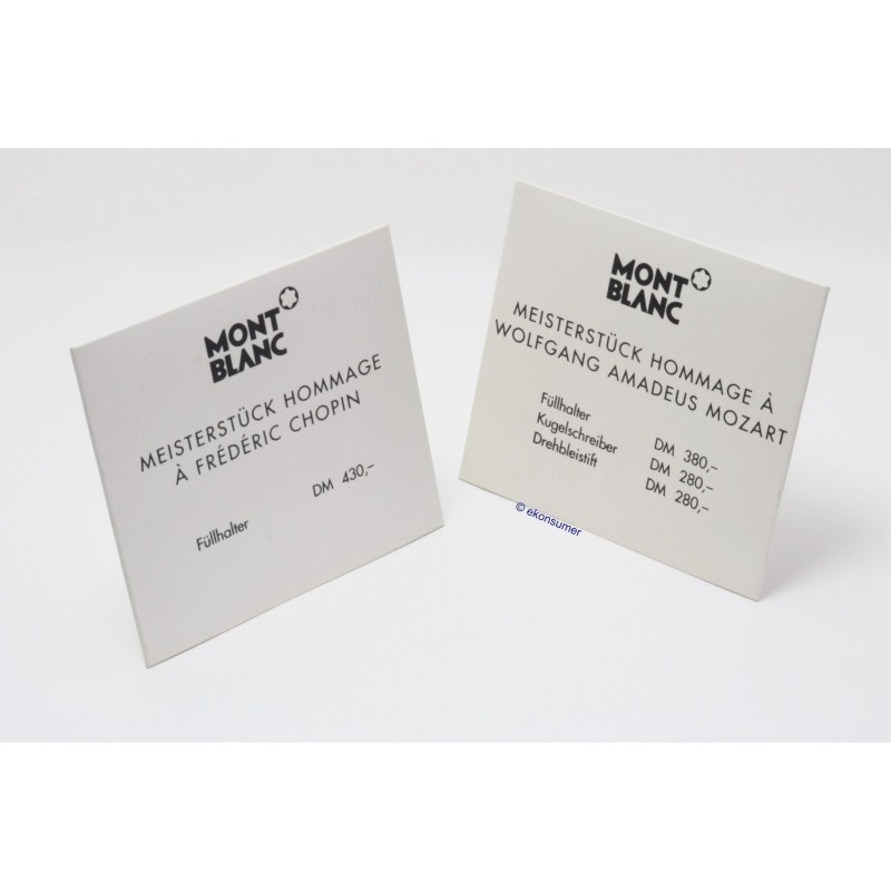 Montblanc Meisterstuck Mozart and Chopin Fountain Pen Advertising