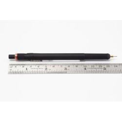 Rotring 800+ Black 0,5mm Push-Mechanism Pen Knurled Grip Hexagonal