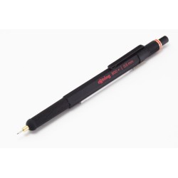 Rotring 800+ Black 0,5mm Push-Mechanism Pen Knurled Grip Hexagonal