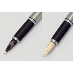 Pelikan P 560 Signum Stainless Steel matte 14C OBB Gold nib 1983 Cartridgefiller