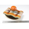 Art Deco Ceramic Writing Desk-Set Inkwell Blotter Envelope Holder w/ Pelikan
