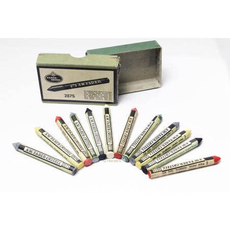 Faber Castell 2875 Set of Signing Pens Crayon 1Dz. Red Yellow White Black Box