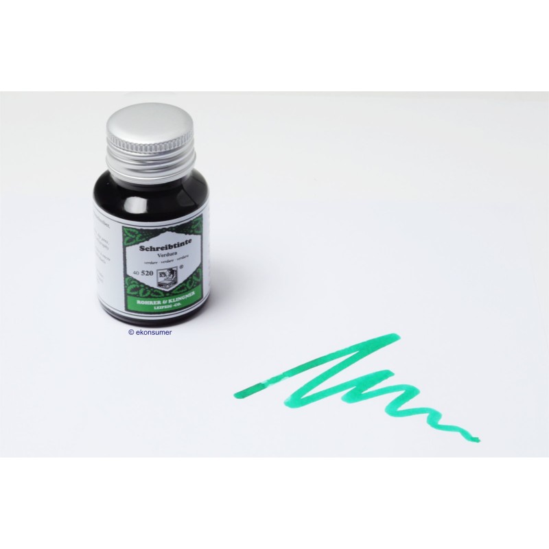 Verdure green 520 Rohrer u. Klingner Writing Ink 50 ml Inkwell