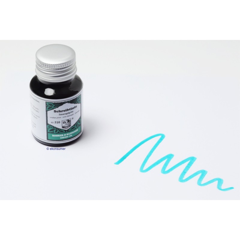 Viridian green 510 Rohrer u. Klingner Writing Ink 50 ml Inkwell