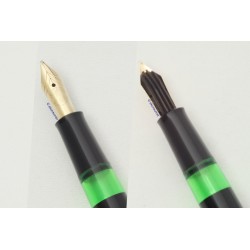 Pelikan 400f Deskpen 14C OBB Gold-nib Glass-base Milano 1957 Vintage - RARE!