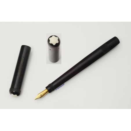 Montblanc No. 2 Stöffhaas Safety Pen 14C OB Gold Nib Hardrubber Ebonite BHR