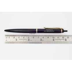 Geha 305 Hermetic Ballpoint Pen black 1950s U.S. GOVERNMENT Vintage