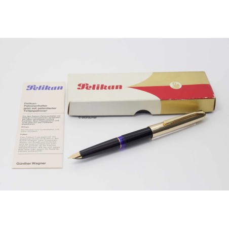 Pelikan P30 Doublè Pinstripe guilloche 14C OM around 1974 Pistonfiller boxed