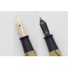 Student no. 10 Black & Pearl Puschbutton-filler 14ct. M Bock-Gold-nib 1935 Box Vintage