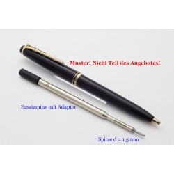 Montblanc Ballpoint Refill Adapter + Replacement Black for old BP with Lever-mechanism