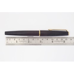 Montblanc 220 Classic Matt-black Piston-filler 14C M Gold-nib Vintage