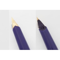 Pelikan M 20 Silvexa Saphire-blue Pistonfiller rare 14C EEF Gold-nib Vintage