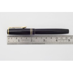 Soennecken 412 Celluloid Piston-filler w/ Click-mechanism flex 14K M Gold-nib Vintage