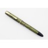 Soennecken 103 green-striped Celluloid Piston-filler flex 14K B Gold-nib Vintage