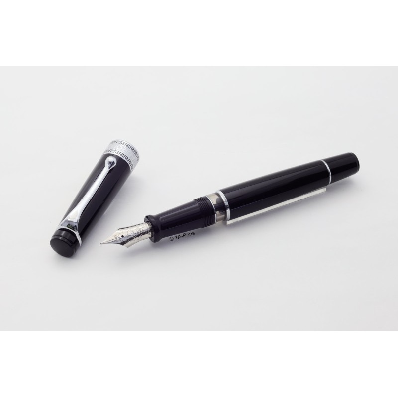 Aurora Optima Resin Piston-filler Black 14K F Gold-nib