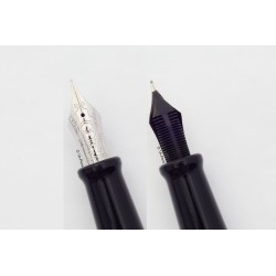 Aurora Optima Resin Piston-filler Black 14K F Gold-nib