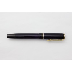 Soennecken 414 Celluloid Piston-filler w/ Click-mechanism flex 14K M Gold-nib Vintage