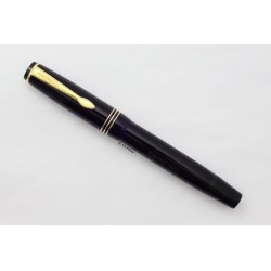Soennecken 414 Celluloid Piston-filler w/ Click-mechanism flex 14K M Gold-nib Vintage