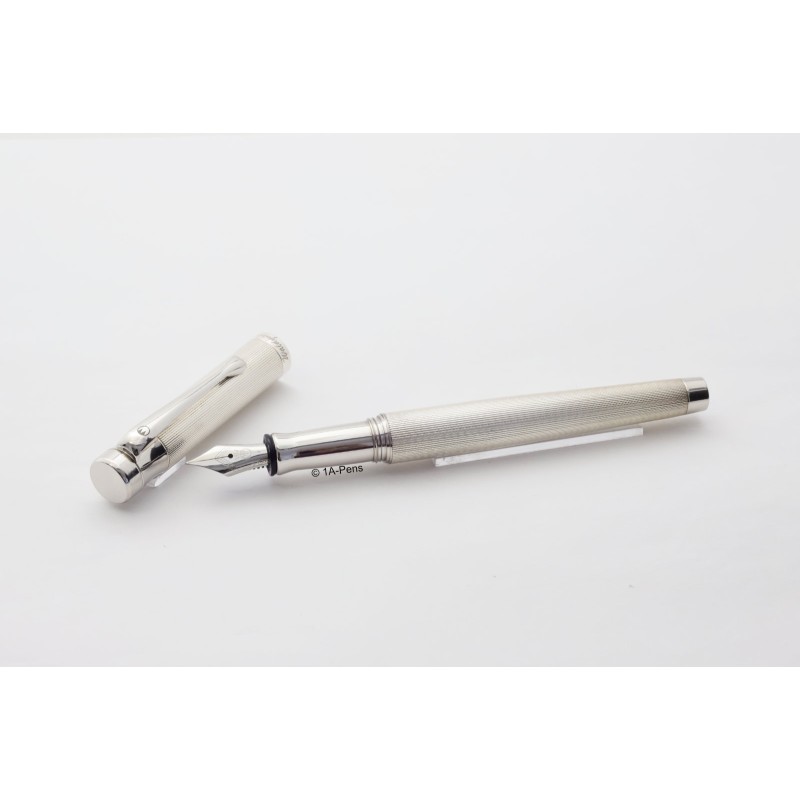 Waldmann Tango 925 Sterlingsilber Finecorn-Guilloche Stainless steel Nib F Cartridge-filler