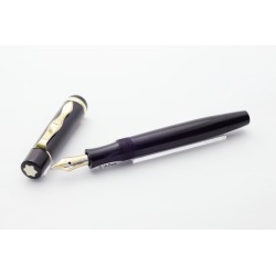 Montblanc Masterpiece K122 Black Hard-Rubber Push-knob filler 14C M Gold-nib Vintage