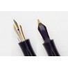 Montblanc Masterpiece K122 Black Hard-Rubber Push-knob filler 14C M Gold-nib Vintage