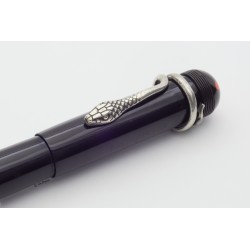 Montblanc No. 7 ROTKAEPPCHEN Safety Pen 14C F Gold-nib Snake-clip RARE!