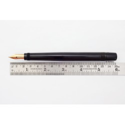 Montblanc No. 7 ROTKAEPPCHEN Safety Pen 14C F Gold-nib Snake-clip RARE!