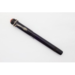 Montblanc No. 7 ROTKAEPPCHEN Safety Pen 14C F Gold-nib Snake-clip RARE!