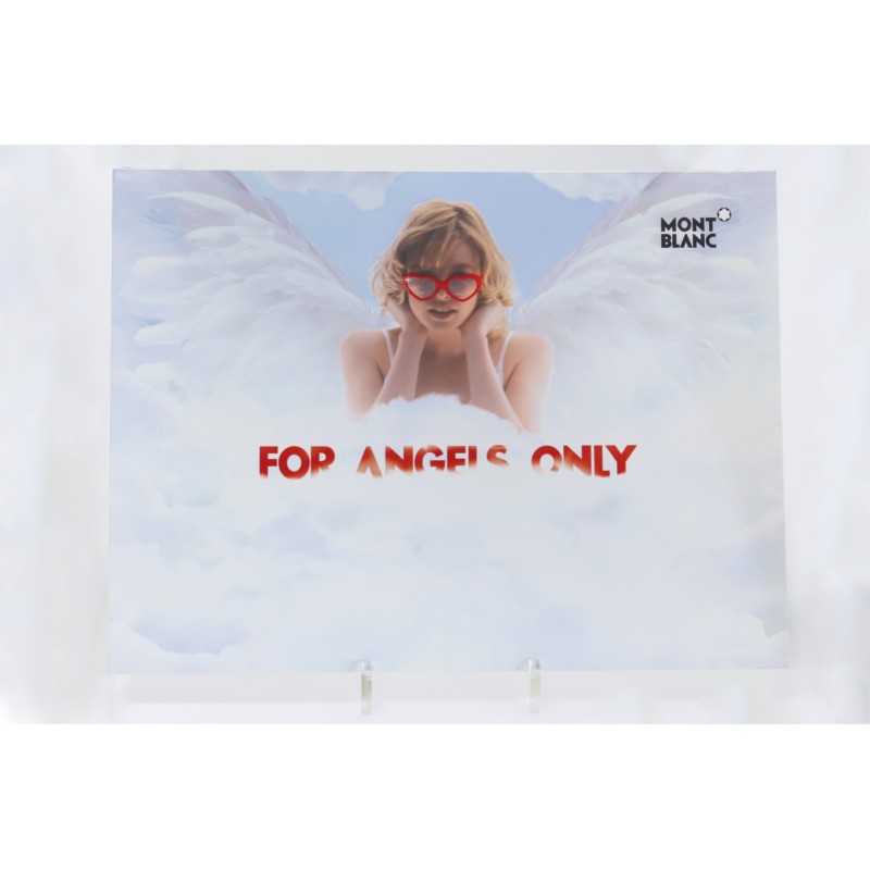 Montblanc \"For Angels Only\" Pen Advertising Store Cardboard Display