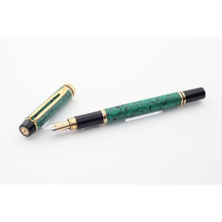 Waterman Le Man 200 Rhapsody Green Marbled 18C F Gold-b Cratridge-filler