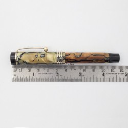 Parker Duofold Junior Blue-Pearl 14K EF Gold-nib USA 1928 Vintage