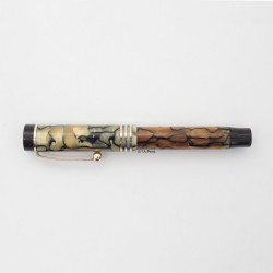 Parker Duofold Junior Blue-Pearl 14K EF Gold-nib USA 1928 Vintage