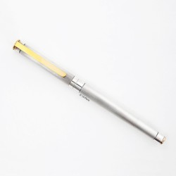 Montblanc M18120 Noblesse Silver-coated Guilloche 18C M Gold-nib Cartridge-filler