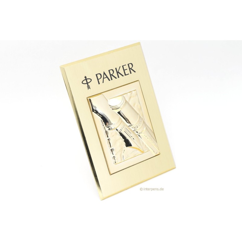Parker Duofold Pen Advertising Store Display Goldplated Plastic Relief