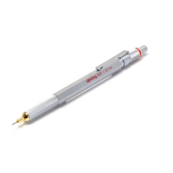 Rotring 800 Silver 0,5mm Mechanical Pencil Knurled Grip Hexagonal