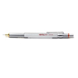 Rotring 800 Silver 0,5mm Mechanical Pencil Knurled Grip Hexagonal