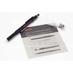 Rotring 800+ Black 0,5mm Mechanical Pencil Knurled Grip Hexagonal