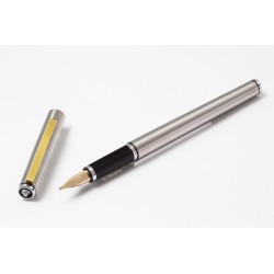 Pelikan P 560 Signum Stainless Steel matt 14C BB Gold nib 1982 Cartridgefiller