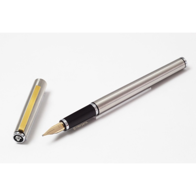 Pelikan P 560 Signum Stainless Steel matt 14C BB Gold nib 1982 Cartridgefiller