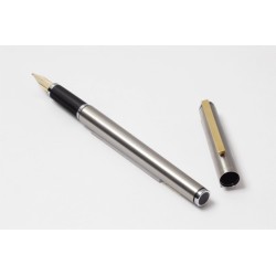 Pelikan P 560 Signum Stainless Steel matt 14C BB Gold nib 1982 Cartridgefiller